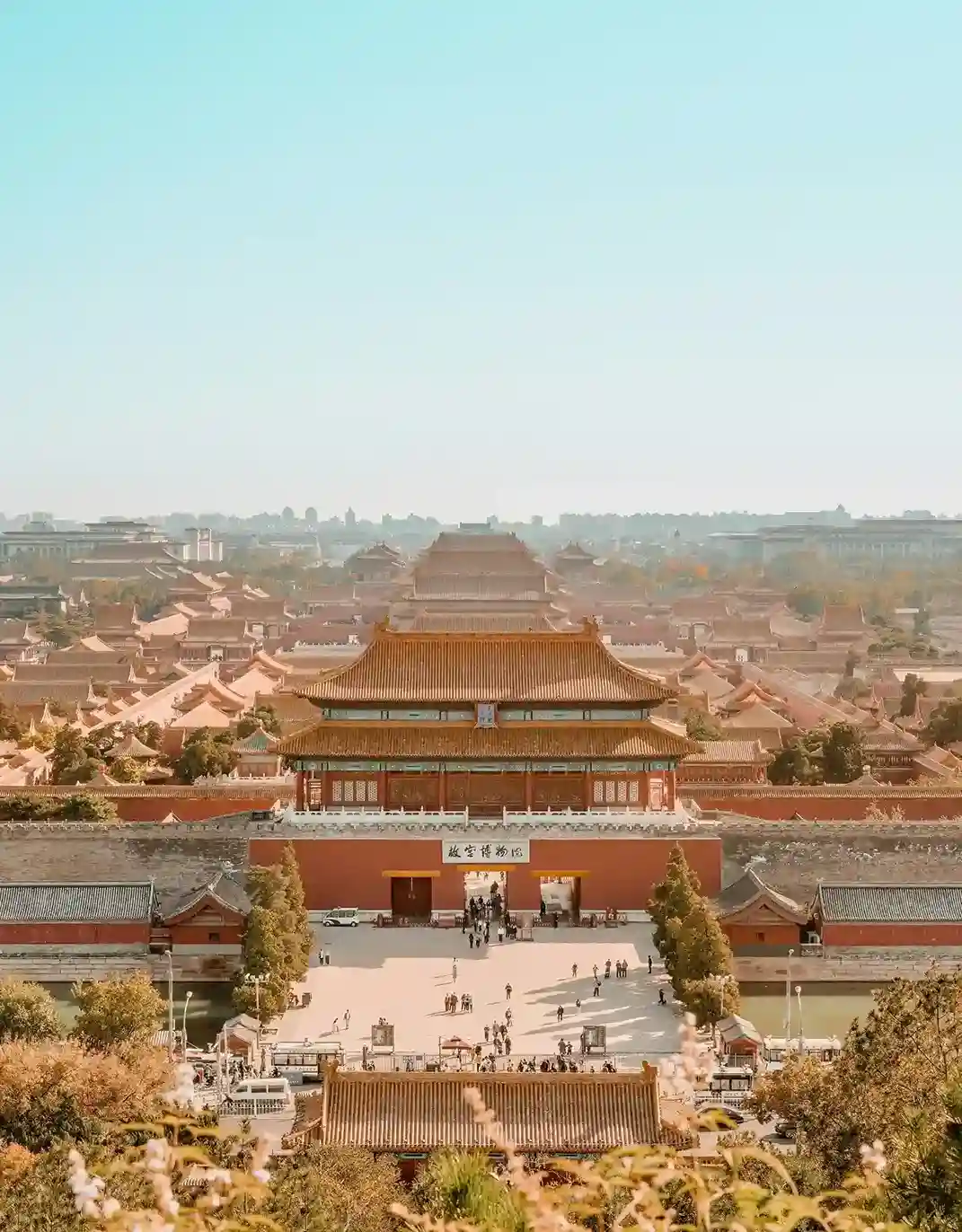 Historic Beijing landmarks including the Forbidden City and traditional architecture