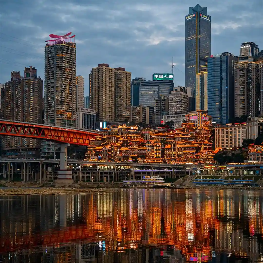 Hongya Cave Night View