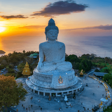Big Buddha Phuket hilltop statue with panoramic views
