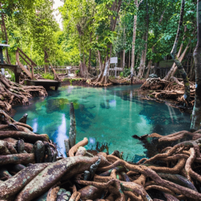 Krabi Rainforest Tour featuring the Emerald Pool and hot springs