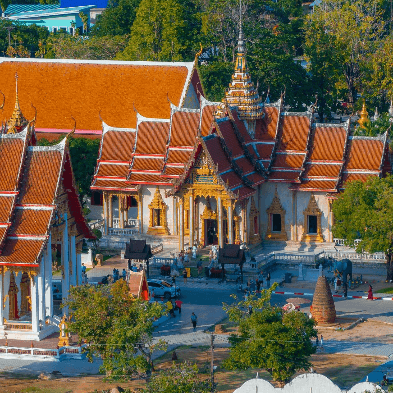 Wat Chalong Buddhist temple in Phuket