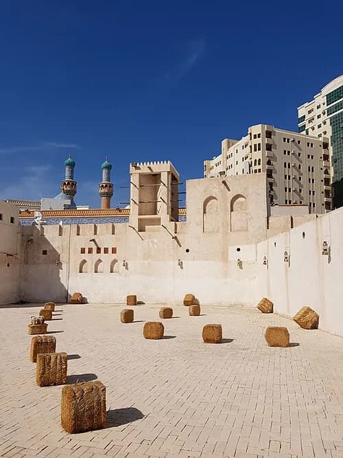 Sharjah Heritage Area with restored houses and cultural museums