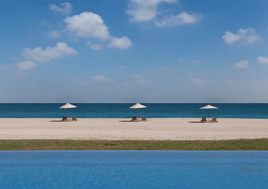 Sir Bani Yas Island wildlife safari with desert animals and natural landscape