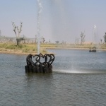 Image of Love Lakes Dubai, a Dubai's new heart shaped lakes located at Al Qudra, the lake is universal symbol of love