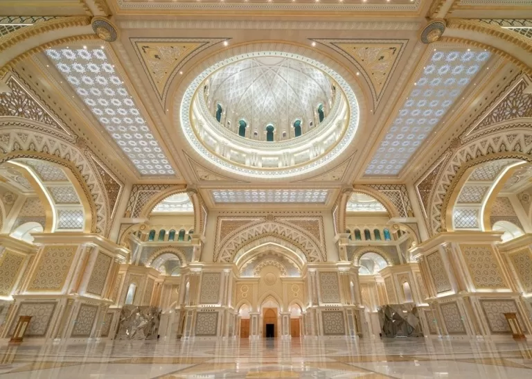 Image of Qasr Al Watan's internal view located in Abu Dhabi in the UAE