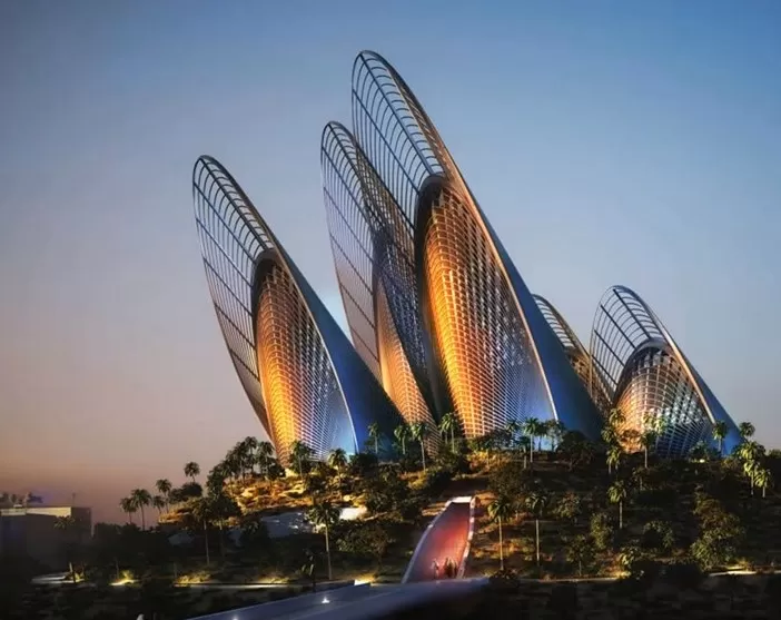Image of Zayed National Museum in Abu Dhabi UAE. a memorial to the late Zayed bin Sultan Al Nahyan