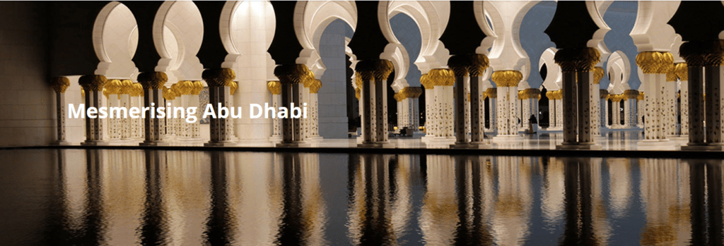 image banner of inside view of mosque in Abu Dhabi