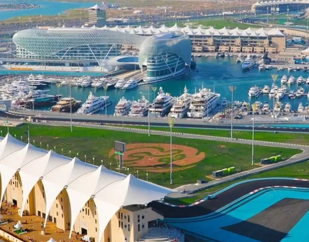 Image of Yas Island Circuit, home to several theme park-based attractions
