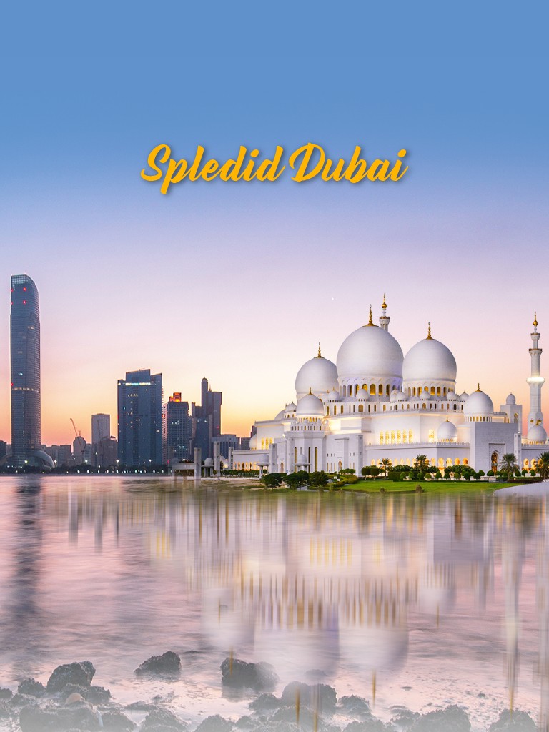 UAE buildings and mosques a beautiful view - Dubai tour package