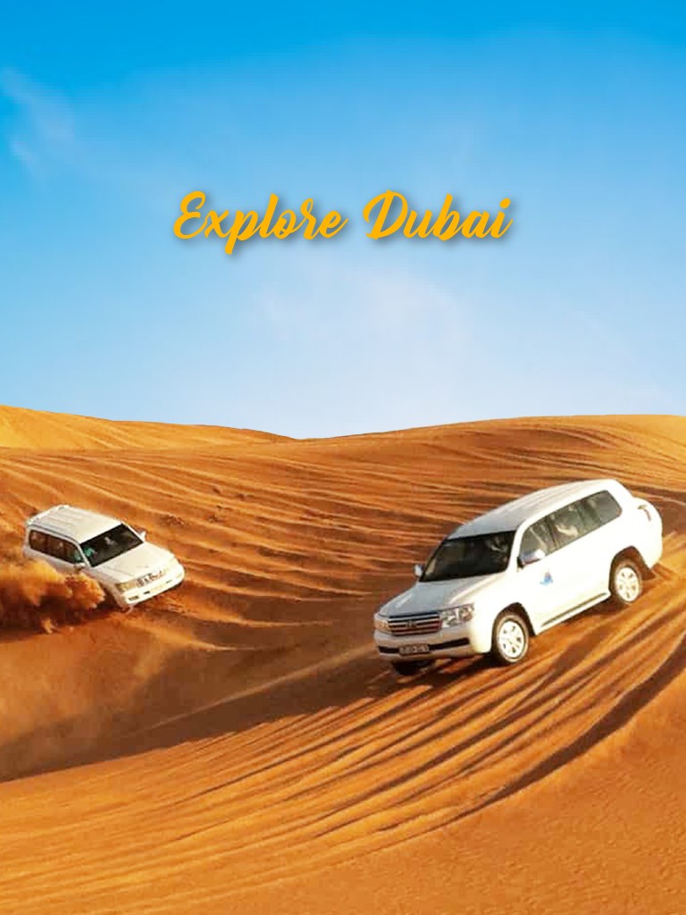 Dubai desert taking tourist for desert safari - Tour package