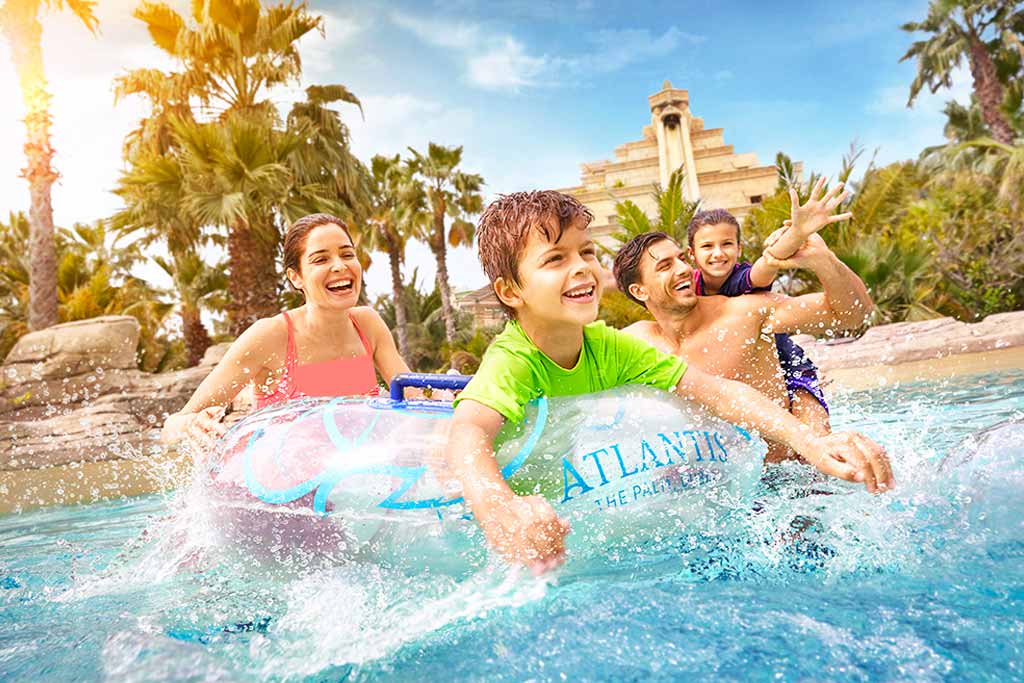 Image of family enjoying in Atlantis Aquaventure water park