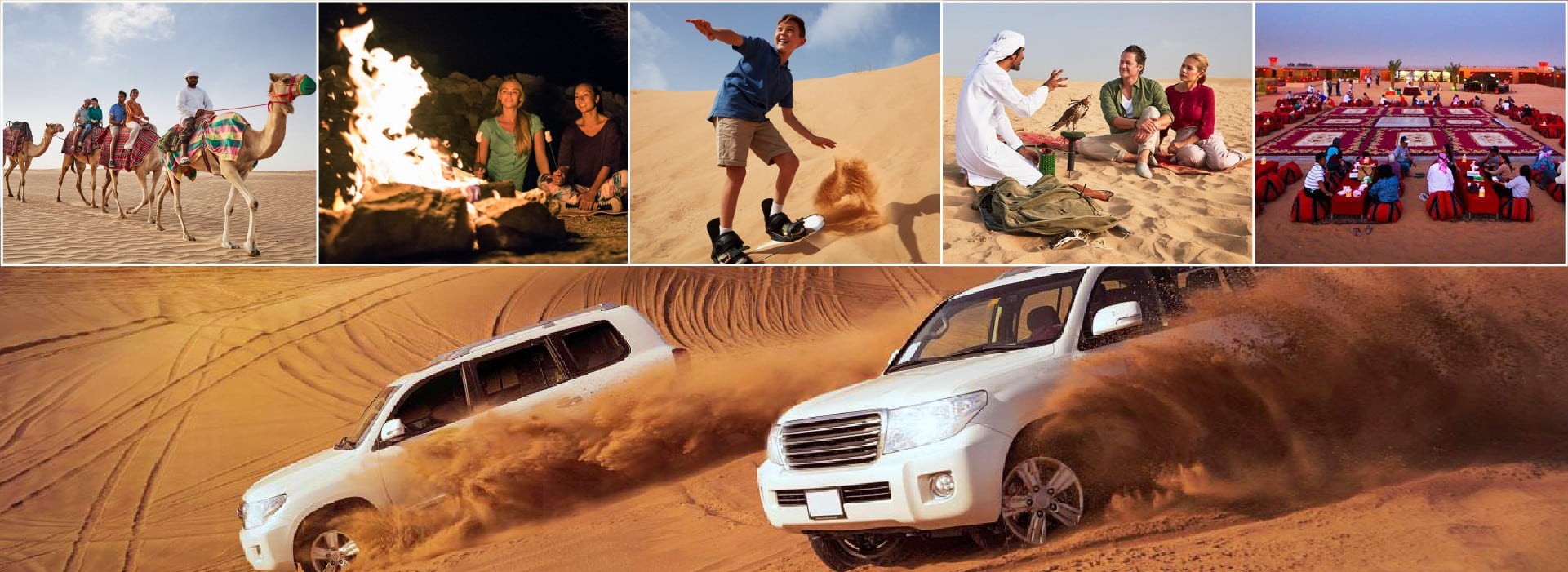 All Desert Safari Adventure in one image with explanation in the blog