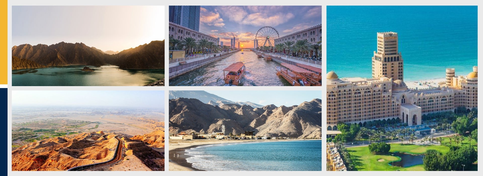 Beautiful view of 5 Best places to visit in UAE on a long drive